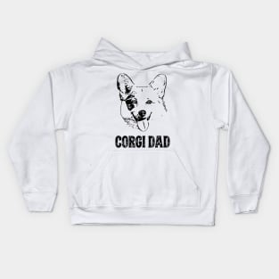 Corgi Dad Pembroke Welsh Corgi Kids Hoodie